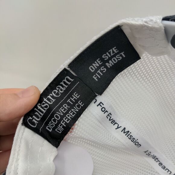 Aircraft Silhouette Patch Snapback Trucker Hat Blue OSFM Gulfstream Mesh Back - Picture 7 of 8